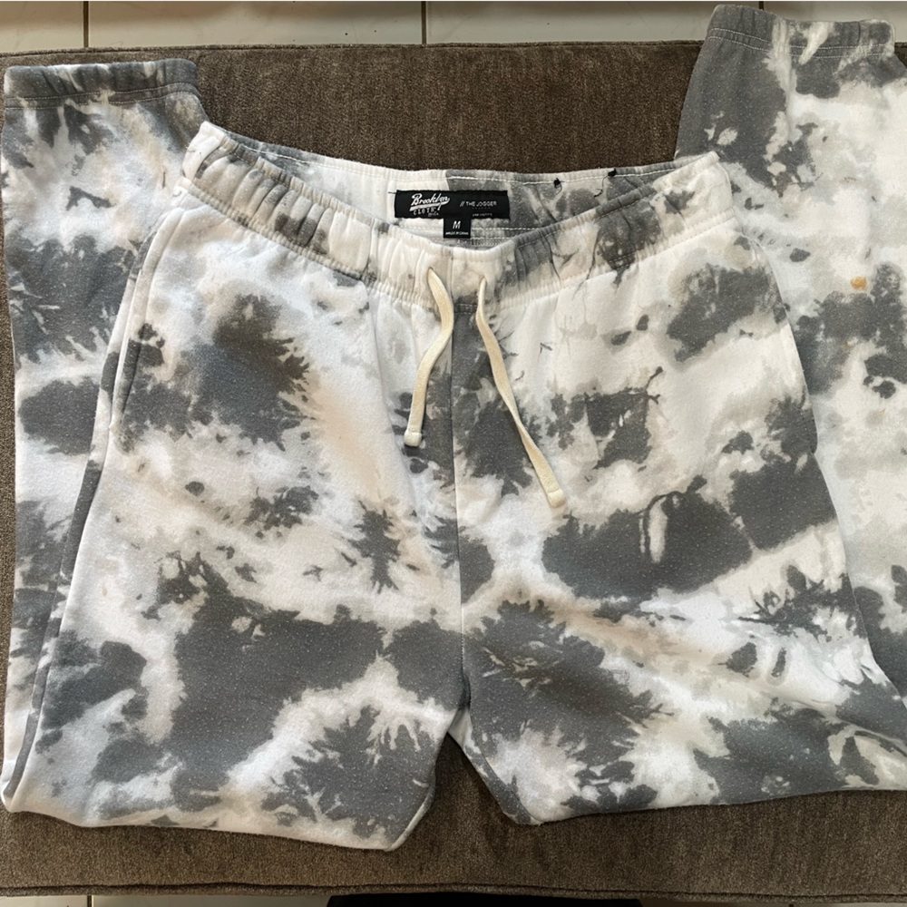 Brooklyn Cloth Fleece Jogger (Grey Tie Dye)